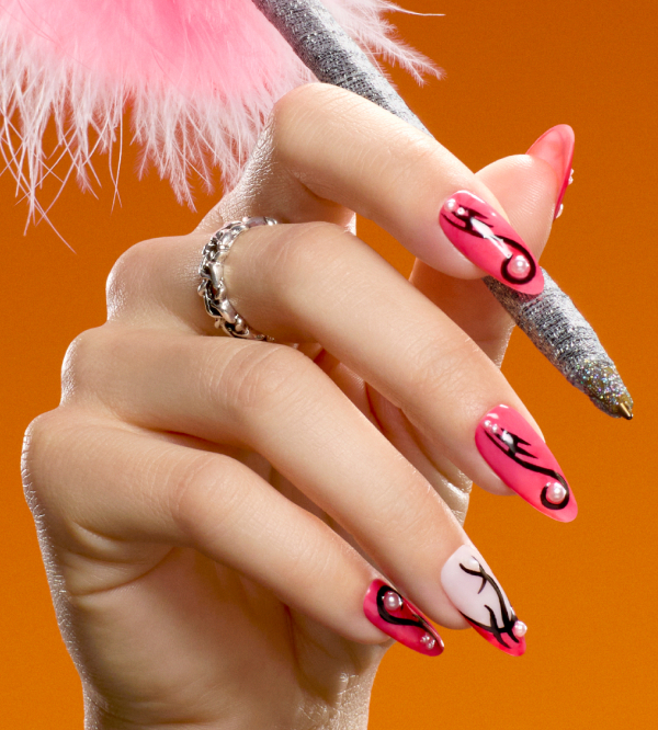 Bubble Grunge Pro 90s Linework Fall Nail Art | OPI