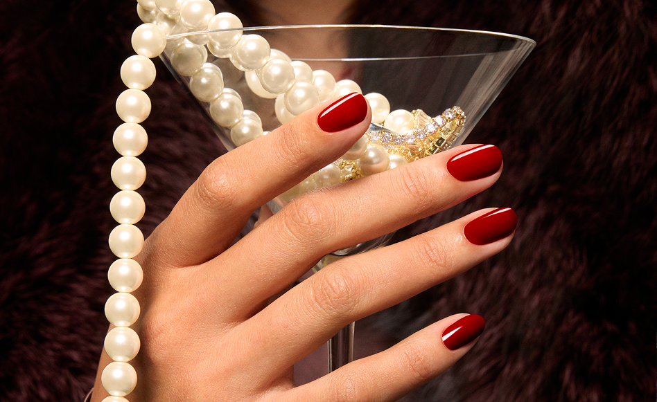 Glossy red manicure inspired by OPI's Most Requested collection