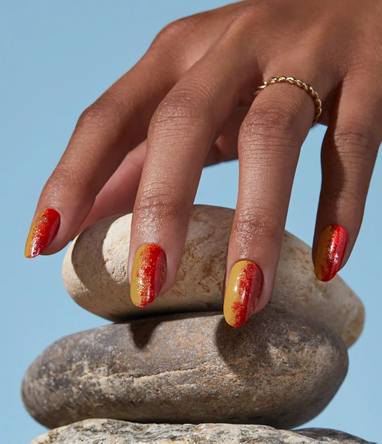 Won-der in a Million Fall Ombre Nail Art Look
