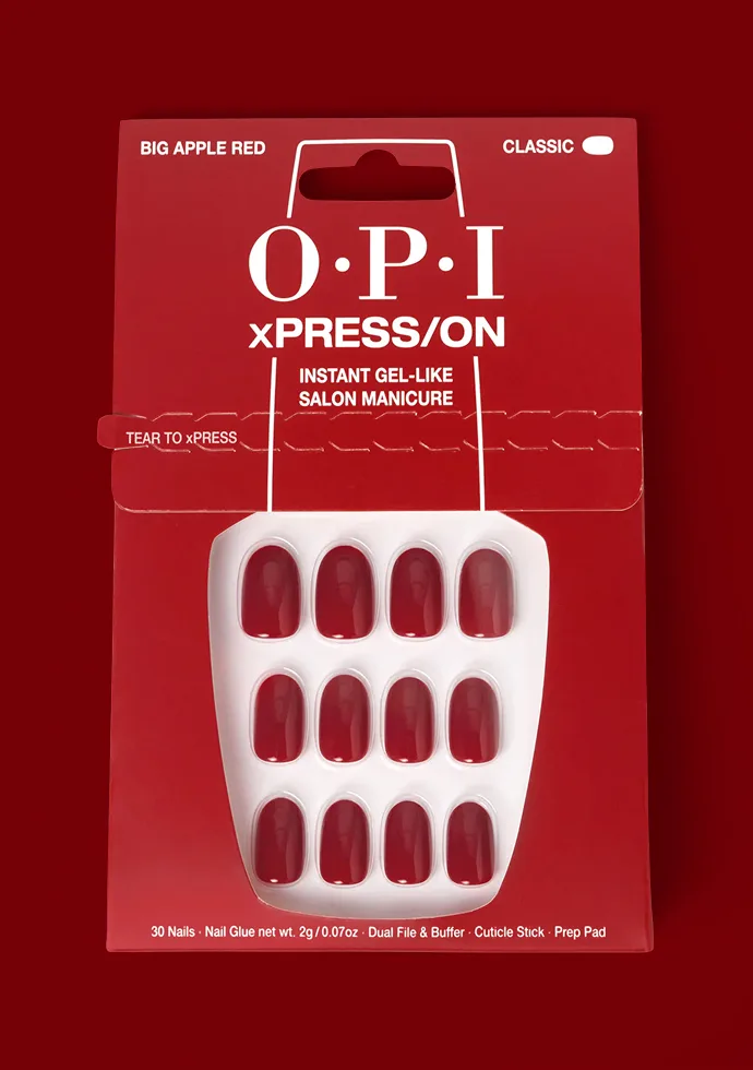 Cherry Red Press-on Nails: Big Apple Red®