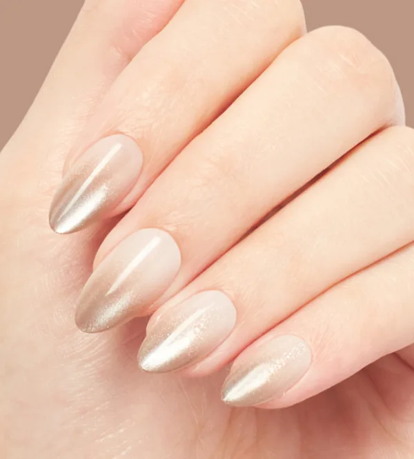 Gemini'm a Flirt Ombre Gold Press-on Nails