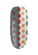 Dip a dotting tool in All Cargo Out and create a line of dots down the far-right side