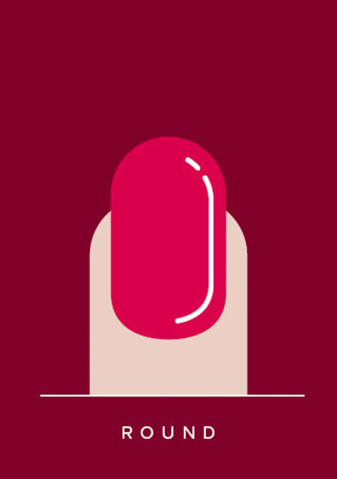Best nail shape for your hands: Round Nails Best nail shape for your hands: Round Nails