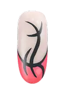 Apply a drop of Powder Perfection Base Coat to areas where pearls will be applied