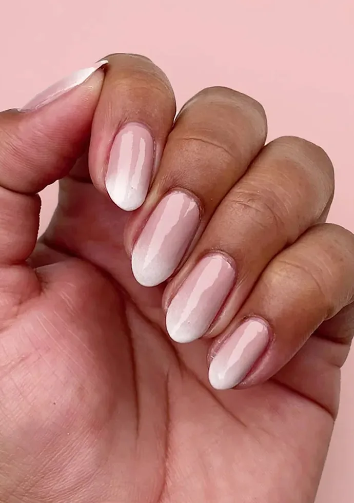 Ombre French Tips Wedding Nail Art Looks