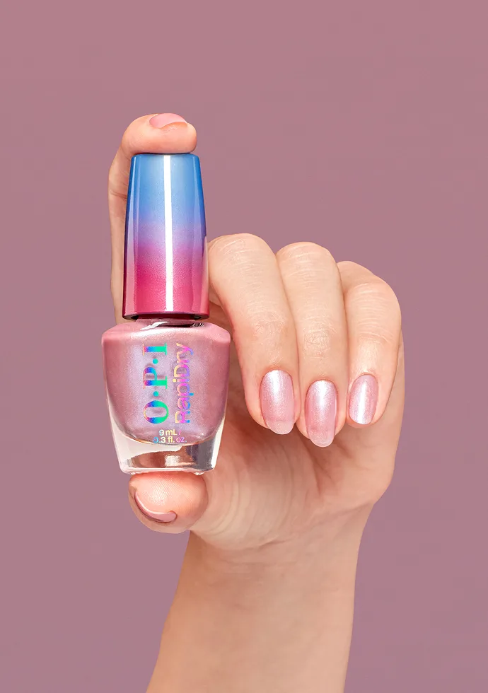 Flash n' Flirty: Shimmery Pink Quick-dry Nail Polish Flash n' Flirty: Shimmery Pink Quick-dry Nail Polish