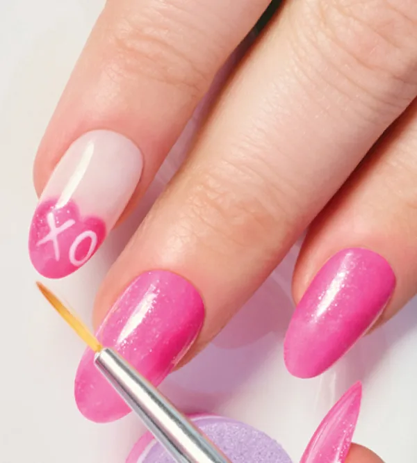 Huepid's Arrow Valentine's Day Nail Art Look