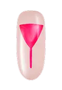 Follow with a thin line connecting the tip of the triangle down towards the tip of the nail