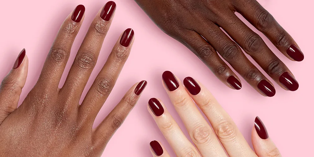 It's always happy hour when this wine red nail polish is involved It's always happy hour when this wine red nail polish is involved