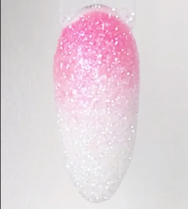 Ombre Raw Glitter Powder Perfection Nail Art