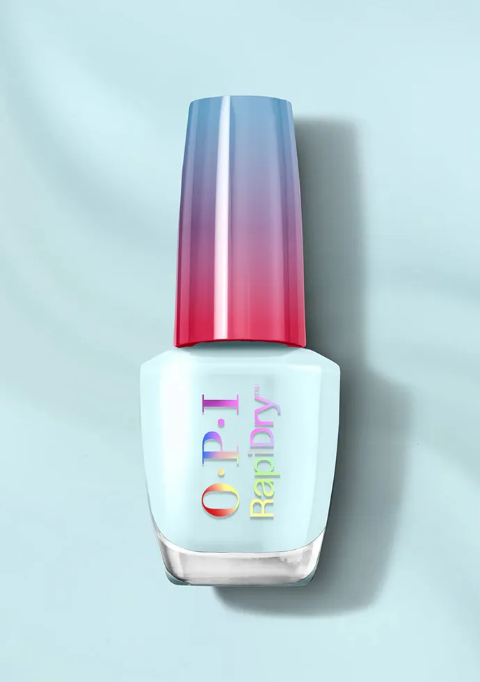 Baby Blue Me Away: A quick-drying baby blue nail polish that leaves smudges out in the cold