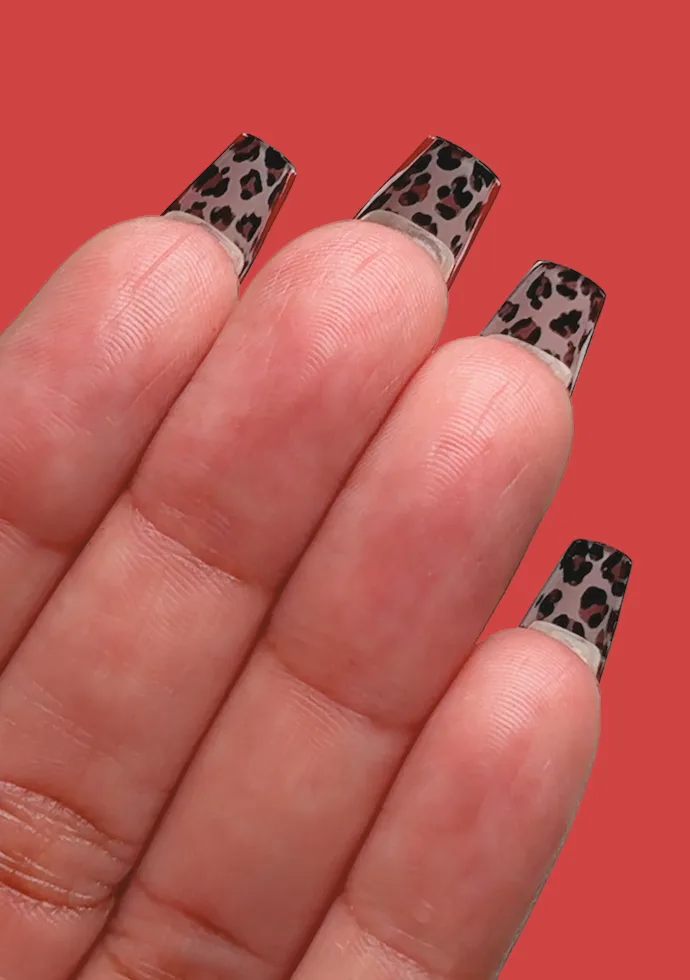 Cheetah Print Nails: Red-y to Purr