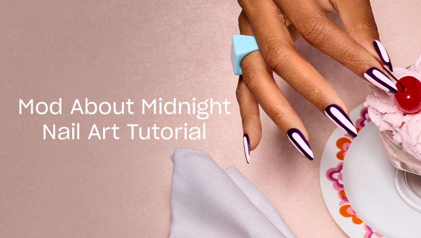 Fall '26 Mod About Midnight Colorblocking Nail Art Video Fall '26 Mod About Midnight Colorblocking Nail Art Video