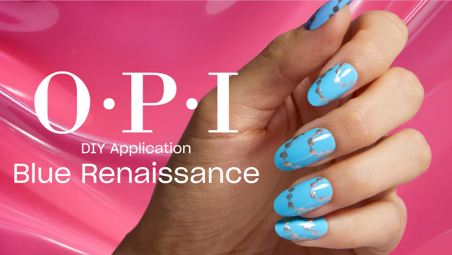 Blue Renaissance DIY Nail art video thumbnail