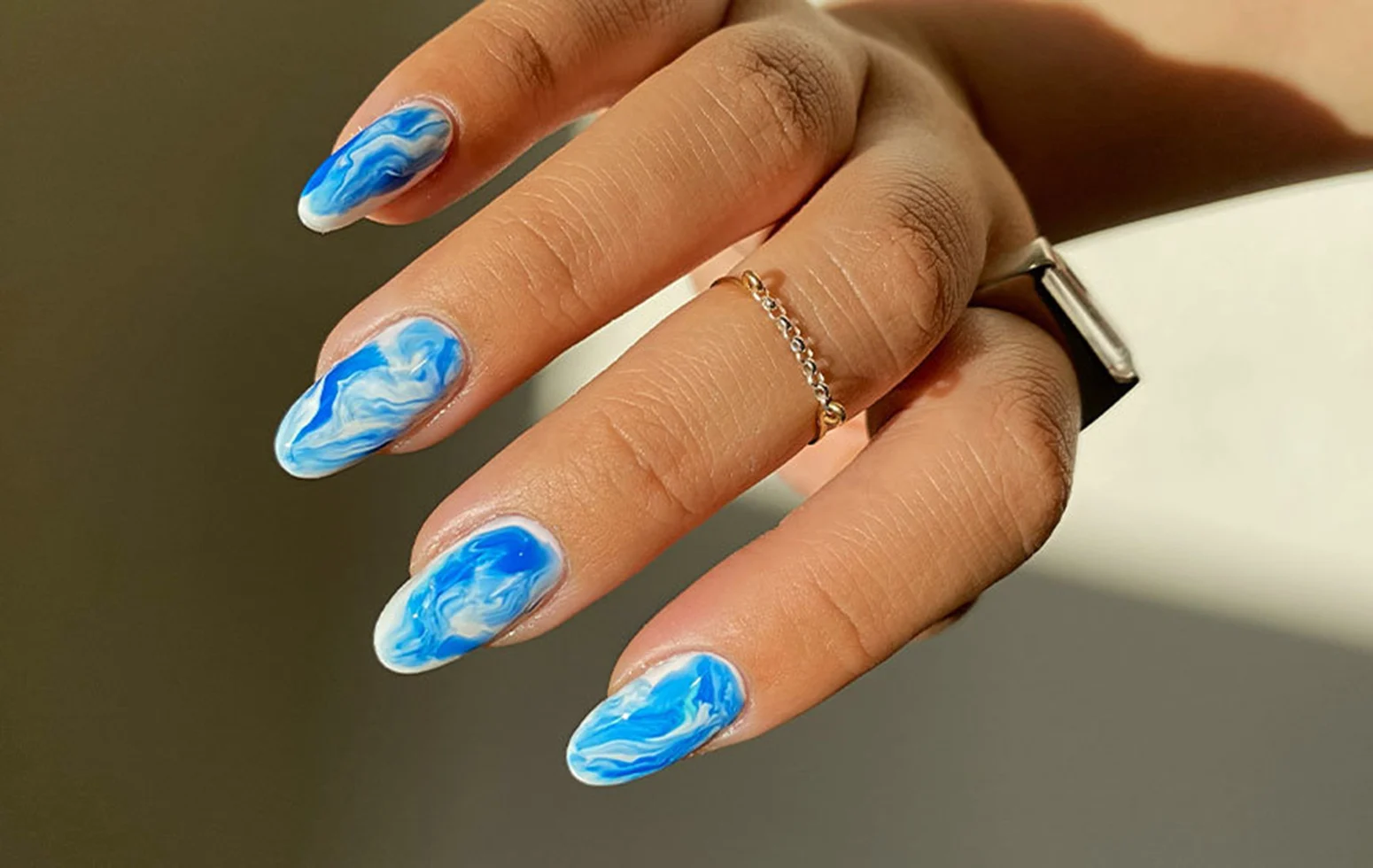 Blue Nail Art Challenge for Pros