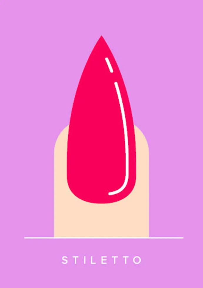 Best nail shape for your hands: Stiletto Nails Best nail shape for your hands: Stiletto Nails