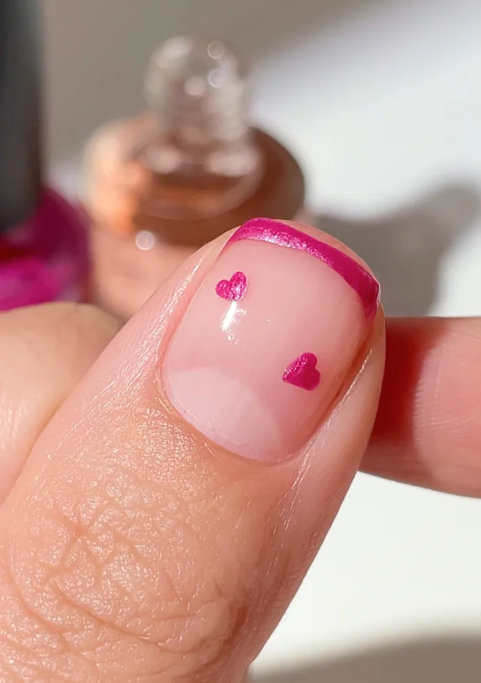 Micro French Hearts by @elizabethm