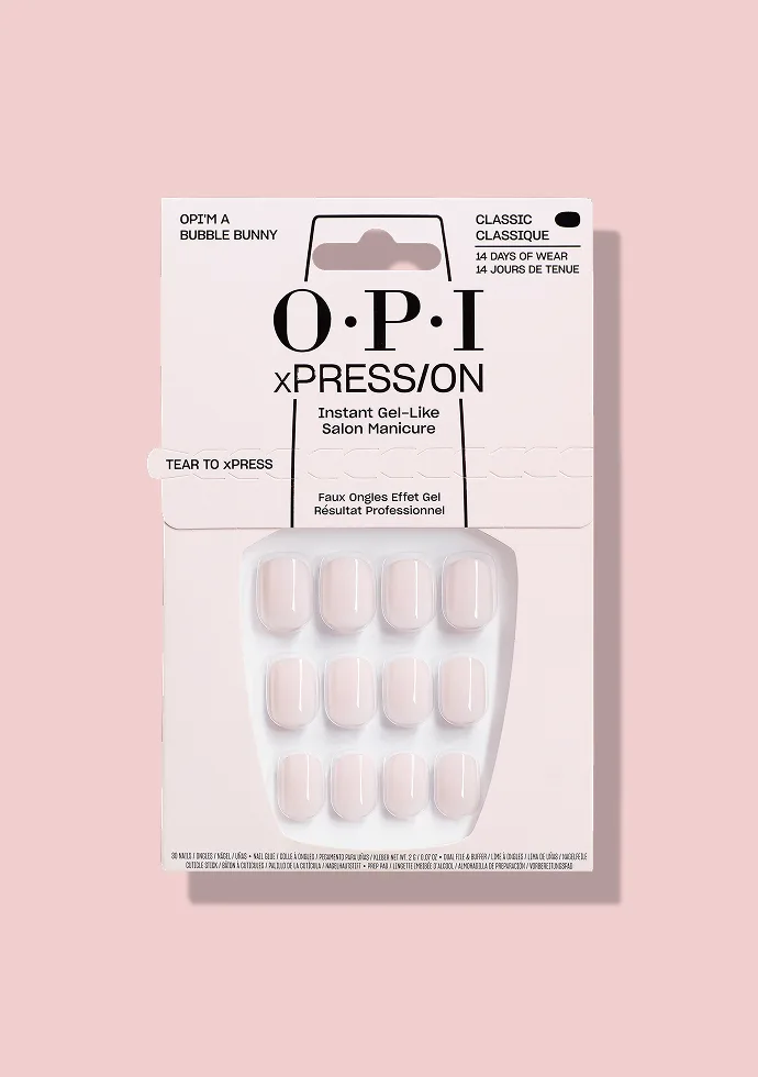 Press ‘Em On: OPI’m a Bubble Bunny Press-ons