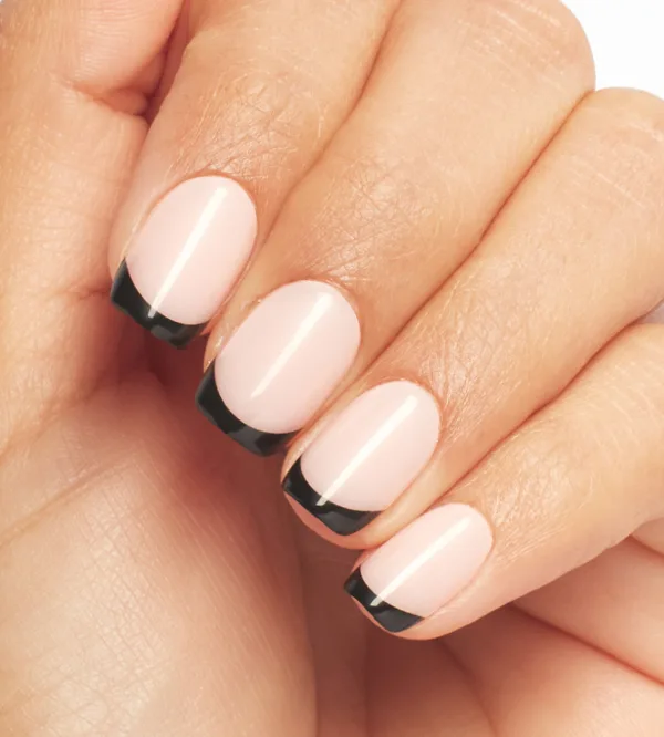 Business Casual Black French Tip Press-on Nails