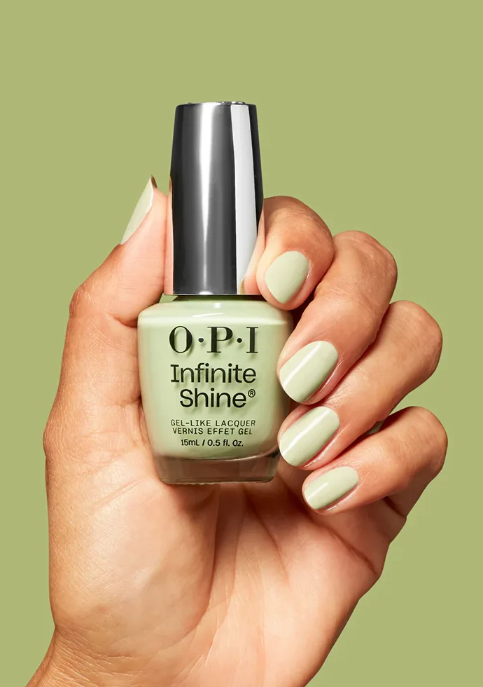 Oh Baby! A sweet light green long-lasting nail polish