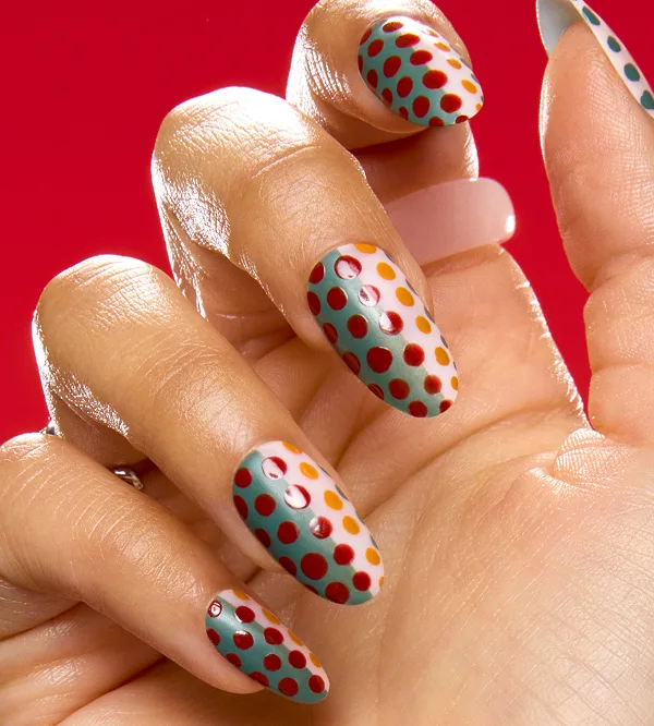 Dotty Digits Pro Fall Nail Art Look
