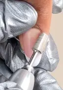 Refine the nail shape with a hand file or e-file following OPI's filing step by steps