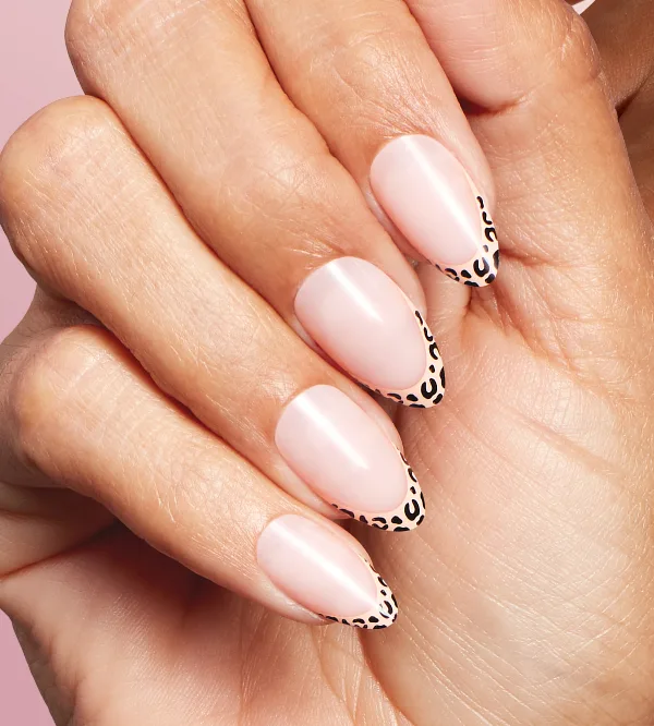 Faux Purr Animal Print Nails: OPI Sticking Point - No-glue Press-on Nails