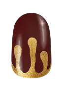 Goodie As Gold Coins Gold Drip Holiday Nail Art Look