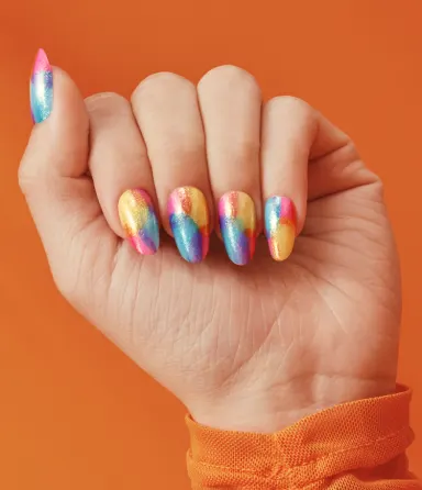 Werk of Art: Multicolored Summer Nail Art Look