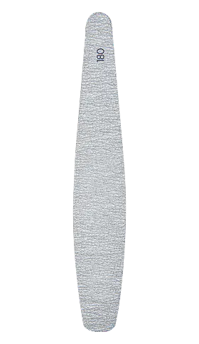 With a 180 grit file, contour and shape the nail With a 180 grit file, contour and shape the nail