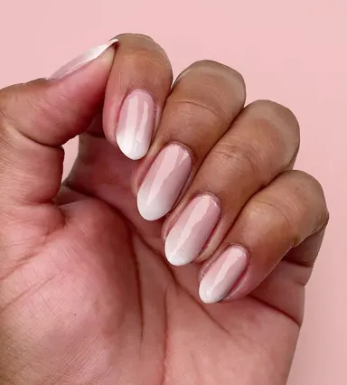 OPI Chic of Nature Ombre French Tip Nail Art