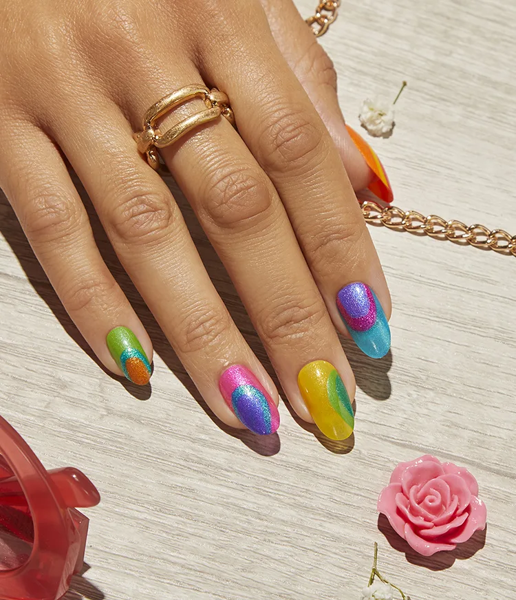 You Do You Summer Multicolored Neon Nail Art Look