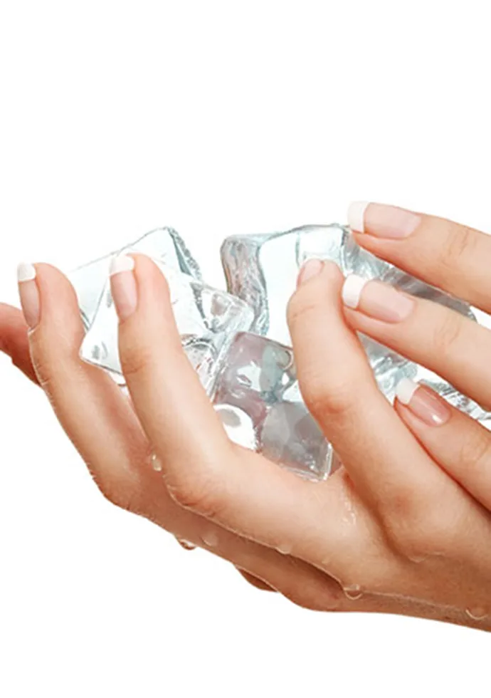 Try ice water to help make nail polish dry faster