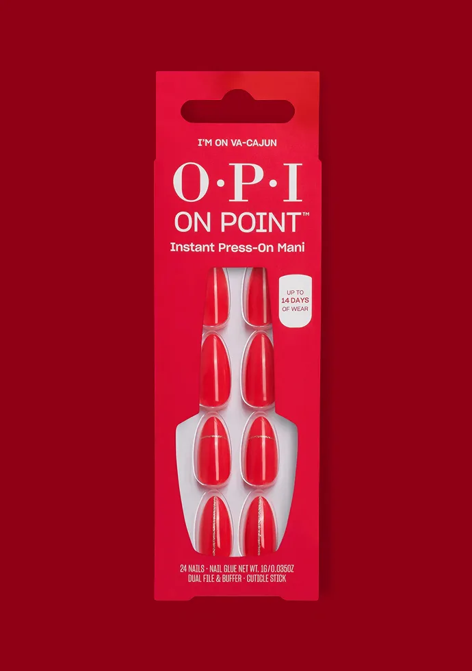 OPI I’m on Va-Cajun Coral Red Press-on Nails OPI I’m on Va-Cajun Coral Red Press-on Nails