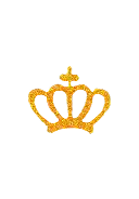 Gently remove the crown from the mold with a pair of tweezers and dust the textured side of the crown with gold chrome powder Gently remove the crown from the mold with a pair of tweezers and dust the textured side of the crown with gold chrome powder