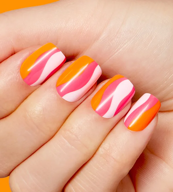 In My Own Swirl Summer Press-on Nails