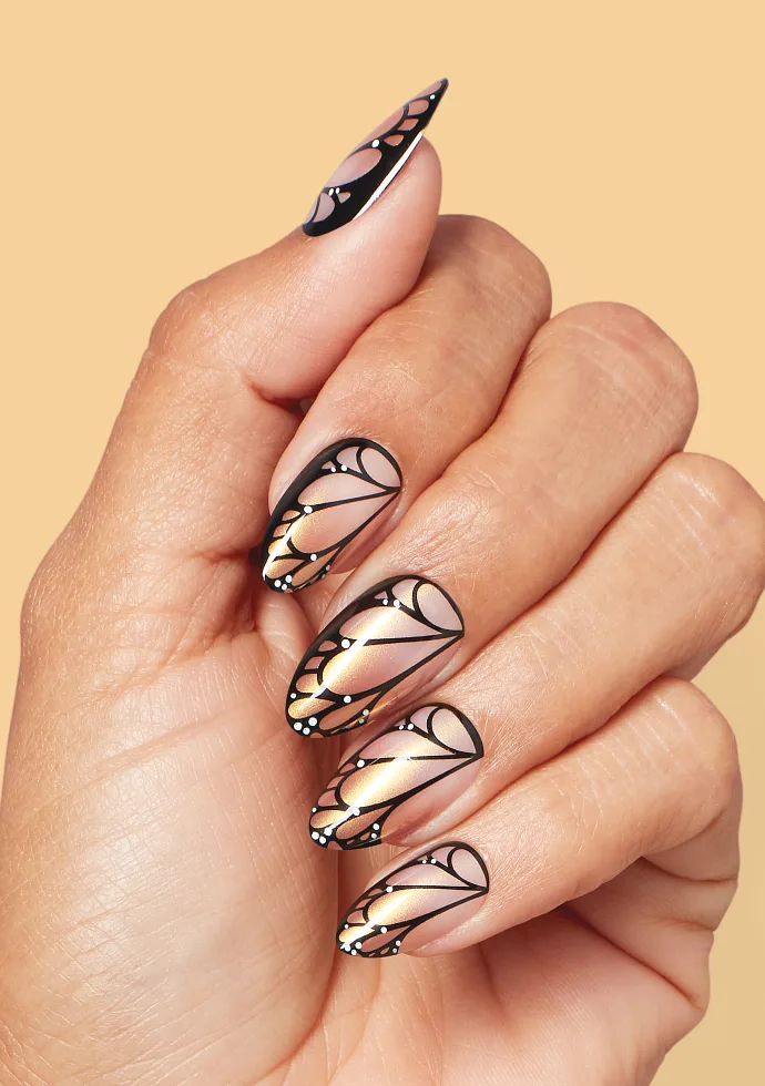 Butterfly Press-on Nails : Make My Art Flutter