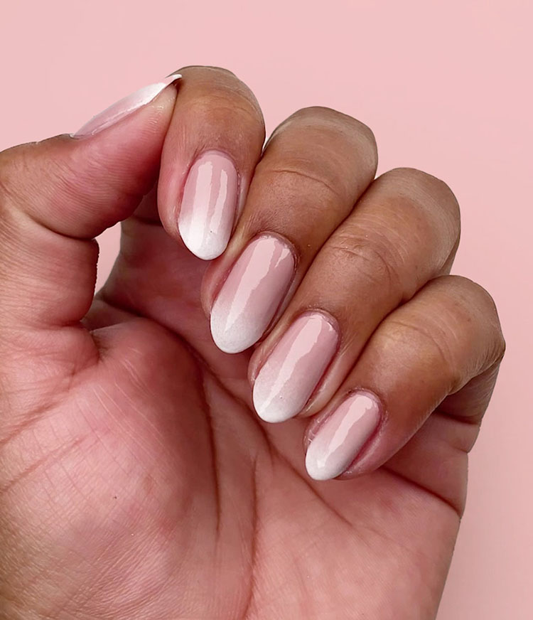 Natural ombre online nails