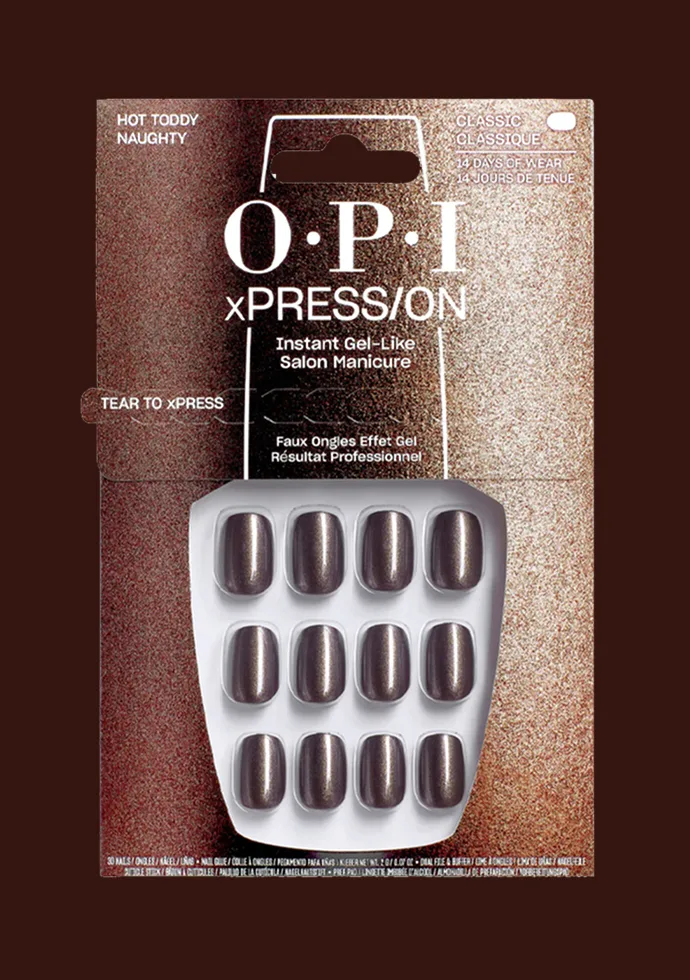 Hot Toddy Naughty Shimmery Brown Fall Press-on Nails Hot Toddy Naughty Shimmery Brown Fall Press-on Nails