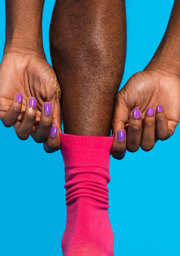 Pedicura lista sin manchas