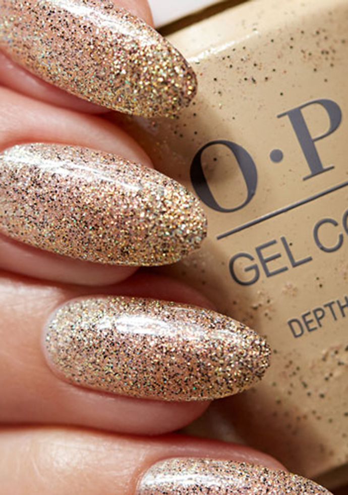 Opi gold sparkle nail on sale polish