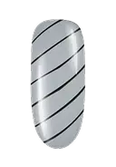 Dip a detail brush in Black Onyx and paint thin, evenly spaced, diagonal lines