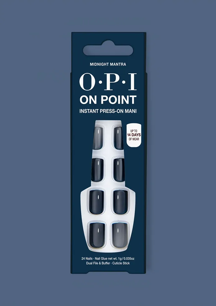 Almost Black Dark Navy Press-on Nails: Midnight Mantra Almost Black Dark Navy Press-on Nails: Midnight Mantra