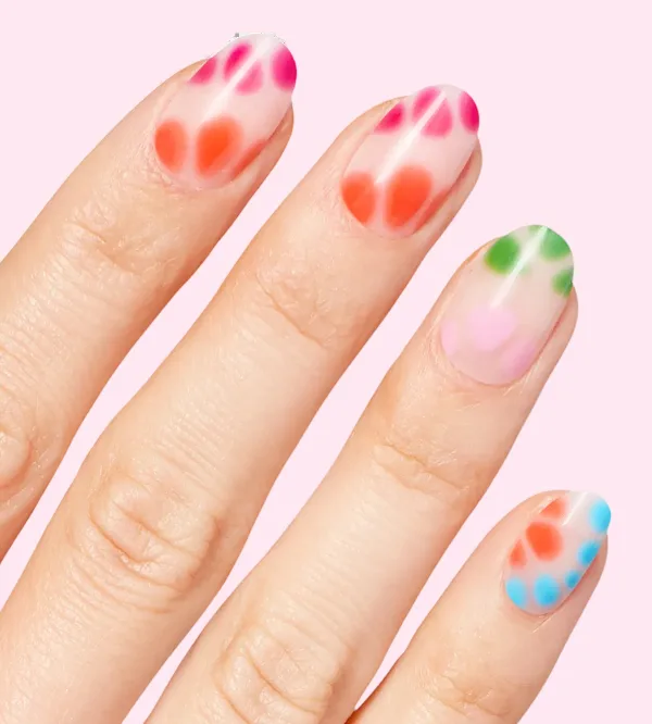 Tips to Dye For Blooming Gel Tie-dye Press-on Nails