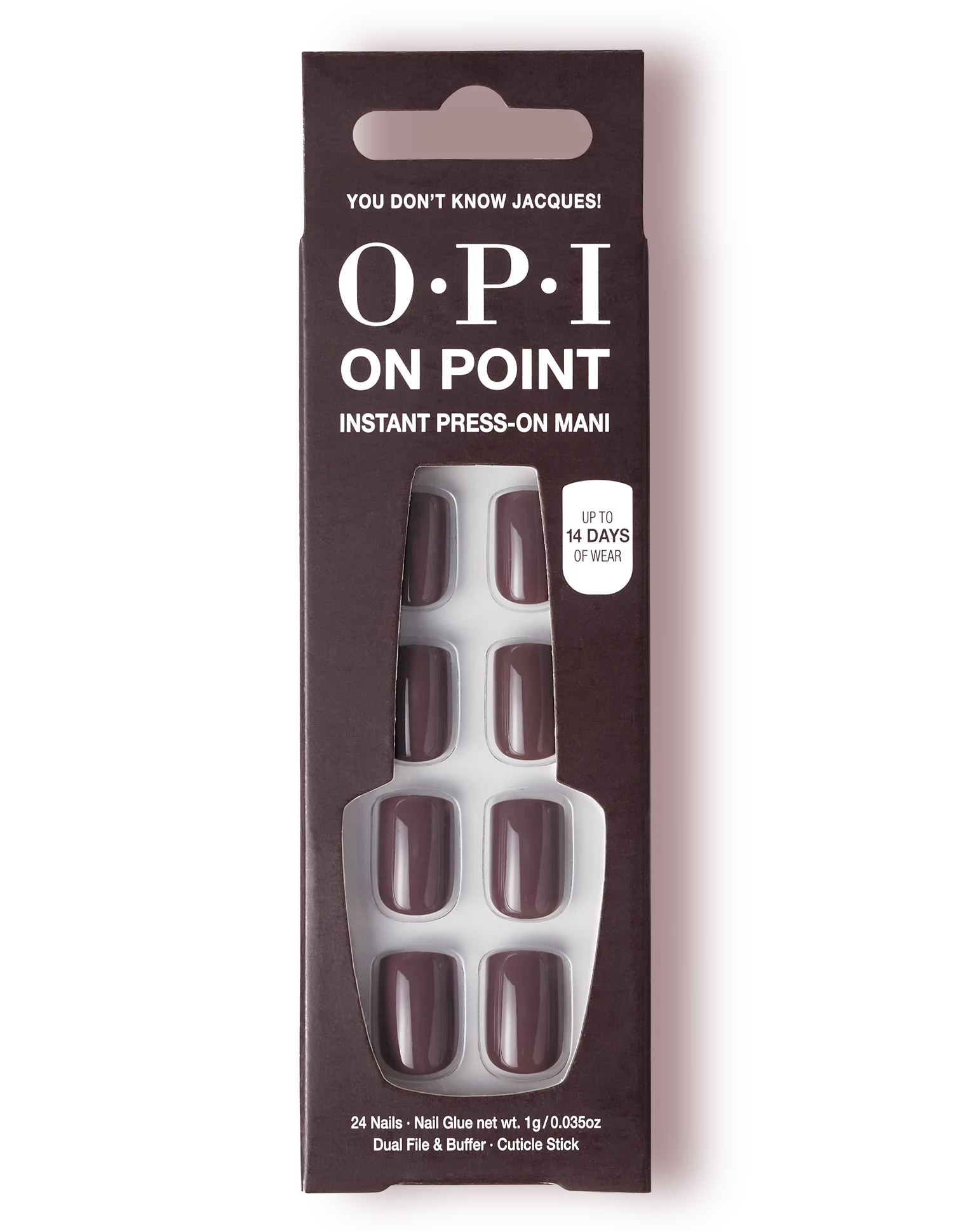 OPI On Point Brown Press-on Nails