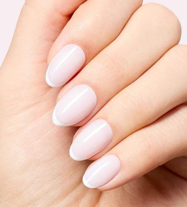 French Silk Milky Pink French Tip Press-on Nails