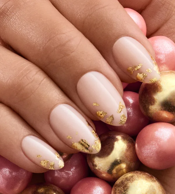 Confetti Connection Gold Foil Press-on Nails