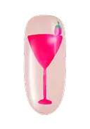 Apply top coat to the 3D design, isolating from the background as much as possible