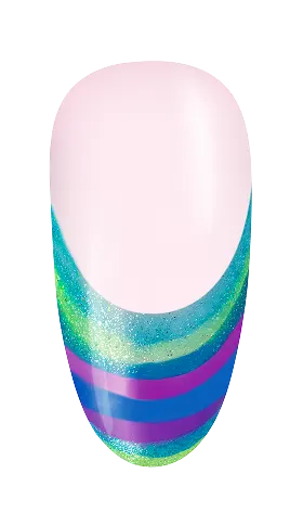 French Trip Tie-Dye Summer Nail Art Look Step 3