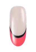 Dip a detail brush in GelColor Black Onyx and outline the smile line